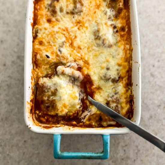 Baked Ravioli with Ricotta - Recipe photo by Lisa G Cooks