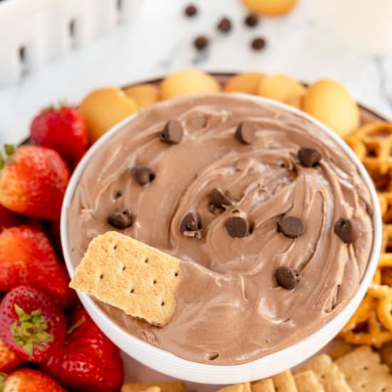 Brownie Batter Dip - Recipe photo by KyleeCooks