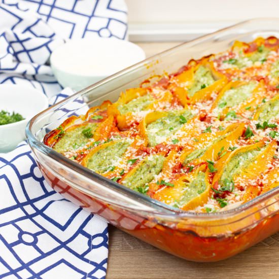 Stuffed pasta shells - Recipe photo by mecooks.com