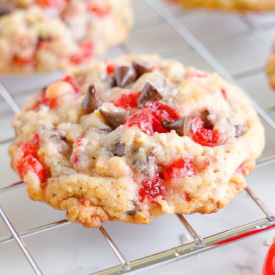 Maraschino Cherry Cookies - Recipe photo by OnMyKidsPlate