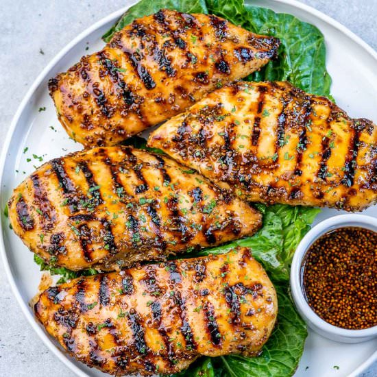 HONEY MUSTARD GRILLED CHICKEN - Recipe photo by healthyfitnessmeals