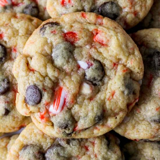 Peppermint Chocolate Chip Cookies - Recipe photo by My Life After Dairy