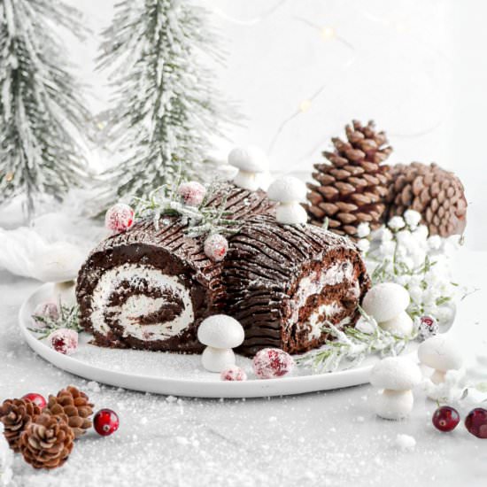 Chocolate Yule Log - Recipe photo by bakerstable