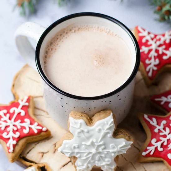 Crockpot Hot Chocolate Recipe - Recipe photo by wholefully