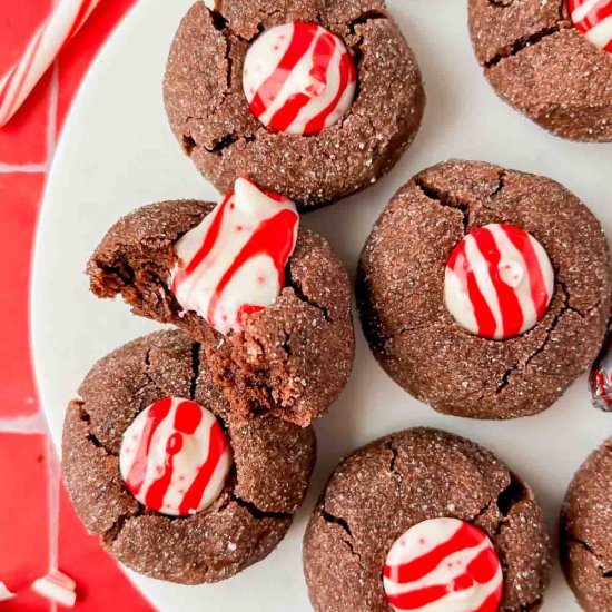 Chocolate Peppermint Kiss Cookies - Recipe photo by apaigeofpositivity