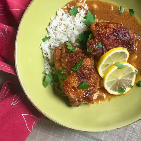 Lemon Apple Butter Chicken - Recipe photo by the good eats co