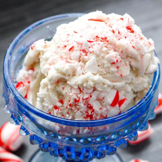 Keto Candy Cane Protein Ice Cream - Recipe photo by MyLifeCookbook