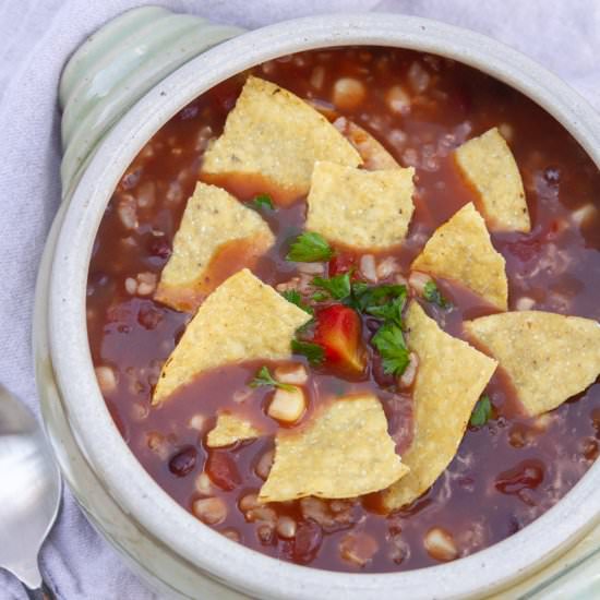 Rice Cooker Tortilla Soup - Recipe photo by LifeCurrents