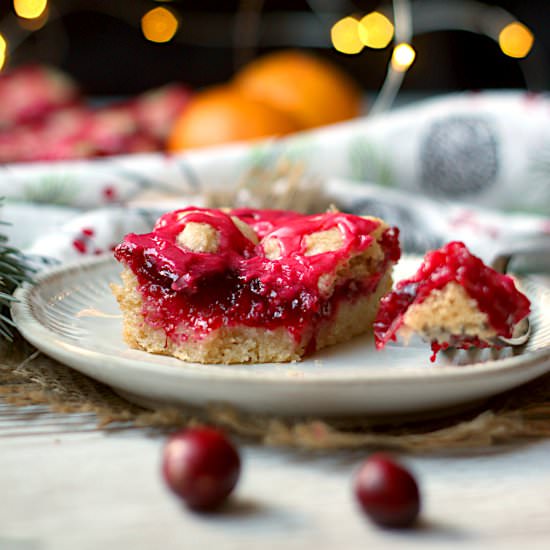 Cranberry Pie Bars - Recipe photo by DomesticDreamboat