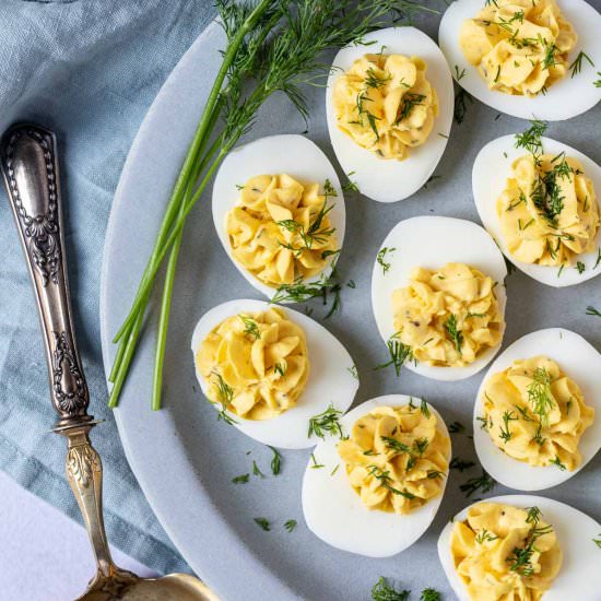 Truffle Deviled Eggs - Recipe photo by Chef Molly