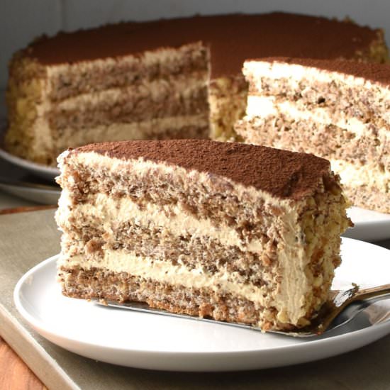 Polish Walnut Torte - Recipe photo by everydayhealthyrecipes