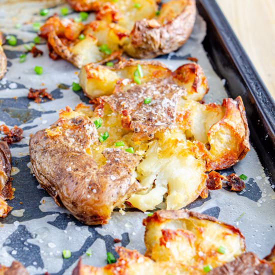Potato Smashers - Recipe photo by TheFrayedApron