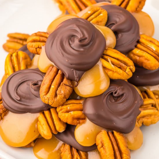 Homemade Turtle Candy Recipe - Recipe photo by OnMyKidsPlate