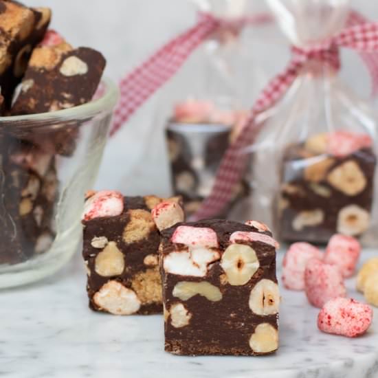 rocky road candy – gluten free - Recipe photo by a zest for life