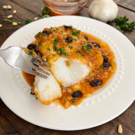 Honey Garlic Glazed Cod - Recipe photo by Spain on a Fork