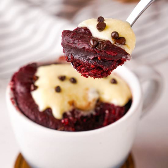 Red Velvet Mug Cake - Recipe photo by chocolatesandchai