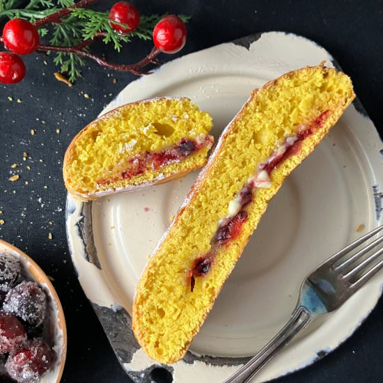 Cranberry Saffron Braid - Recipe photo by thespeltkitchen