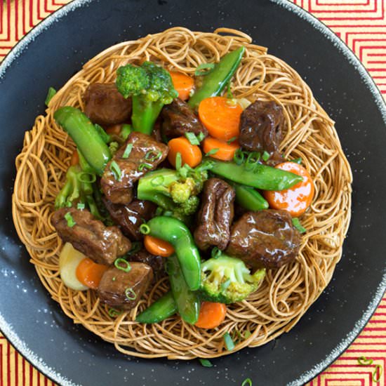 Air Fryer Crispy Cake Noodle - Recipe photo by BitterSweet