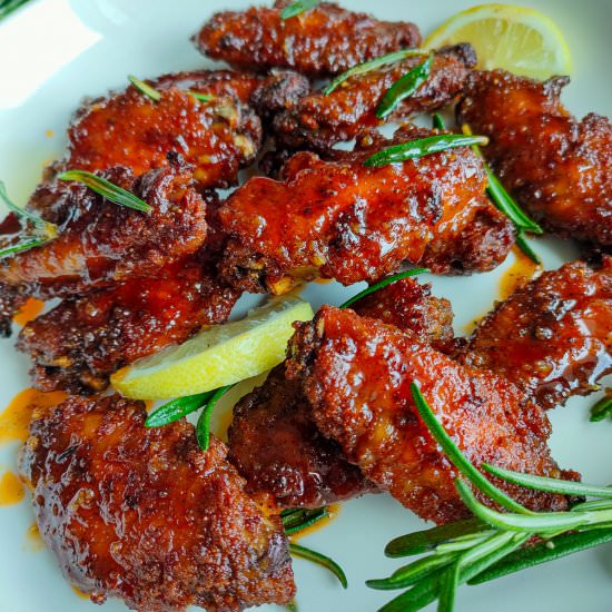 Hot Honey Lemon Pepper Wings - Recipe photo by Sheeba@gohealthy