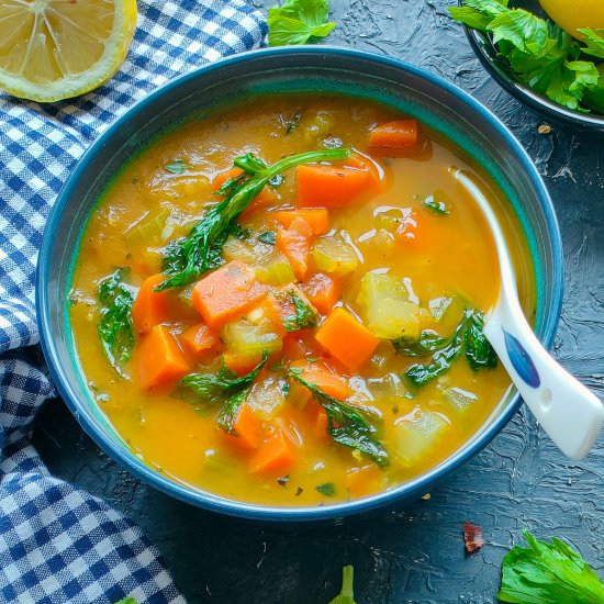 Simple Carrot and Celery Soup - Recipe photo by Sheeba@gohealthy