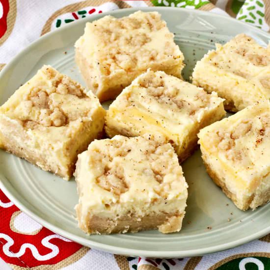 Eggnog Cookie Bars - Recipe photo by karenskitchenstories