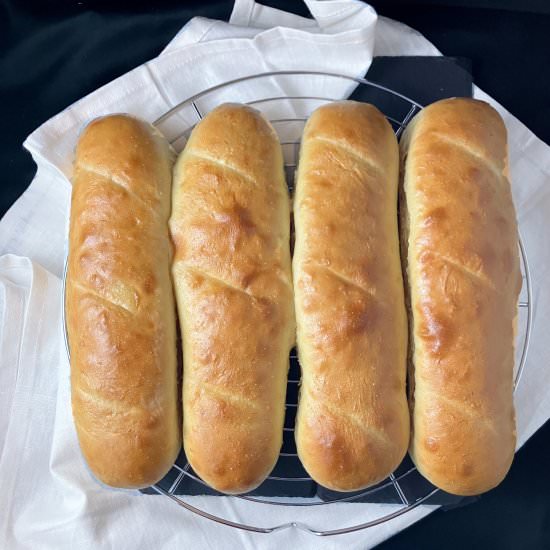 Spelt Subway Bread Buns - Recipe photo by thespeltkitchen