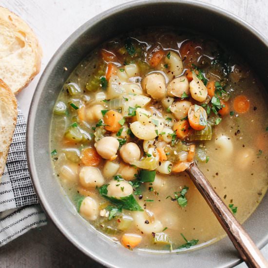Chickpea Noodle Soup - Recipe photo by thefigjar
