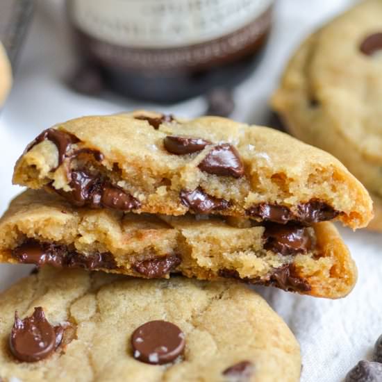 Coconut Oil Chocolate Chip Cookies - Recipe photo by earthly provisions