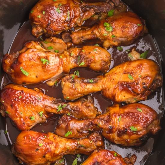 Slow Cooker BBQ Chicken Legs - Recipe photo by pumpkinnspice