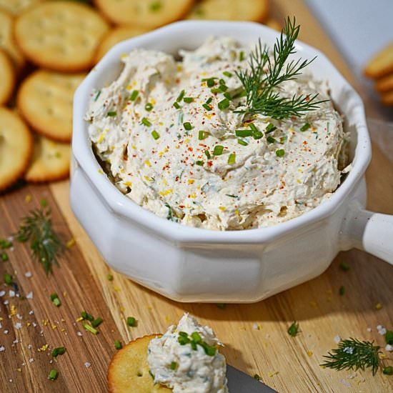 Easy Smoked Trout Dip - Recipe photo by Thyme of Season