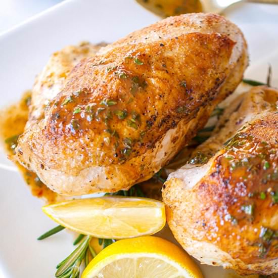 Pan Roasted Split Chicken Breasts - Recipe photo by sipandsanity