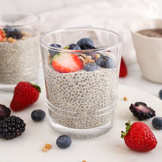 Chia Pudding with Oat Milk - Recipe photo by plantbasedjess
