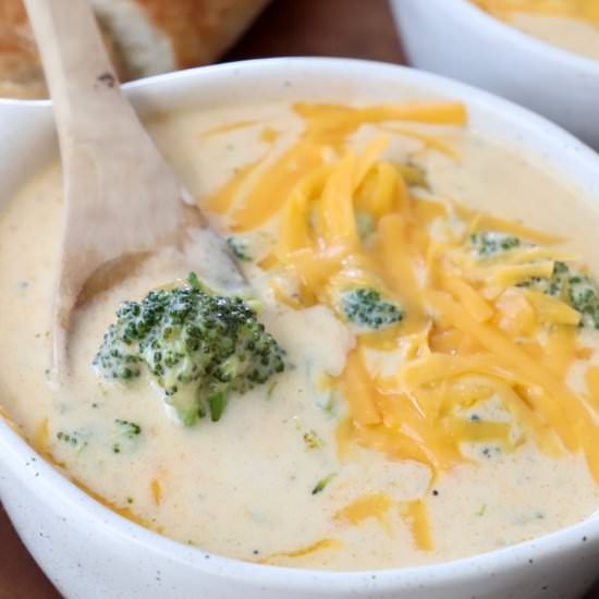 Broccoli Cheddar Soup - Recipe photo by Whitney Bond