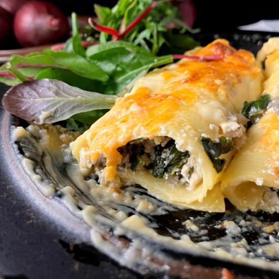 Spinach and Ricotta Lasagne Rolls - Recipe photo by thespeltkitchen