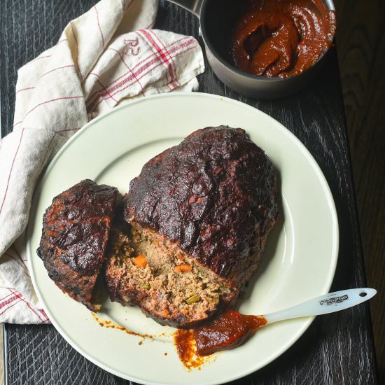 Korean Glazed Smoked Meatloaf - Recipe photo by Feed Your Soul