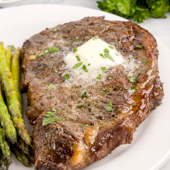 Air Fryer Ribeye Steak - Recipe photo by Flavor Mosaic