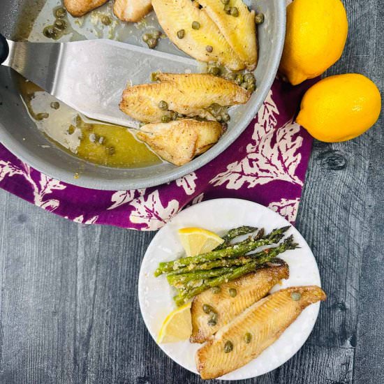 Low Carb Flounder Piccata Recipe - Recipe photo by MyLifeCookbook
