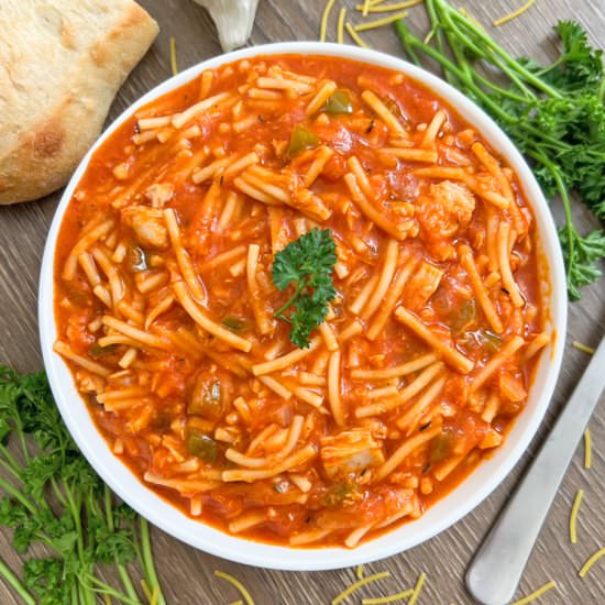 AMAZING Canned Tuna & Pasta Stew - Recipe photo by Spain on a Fork