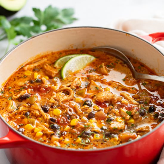 Chicken Taco Soup - Recipe photo by TheCozyCook