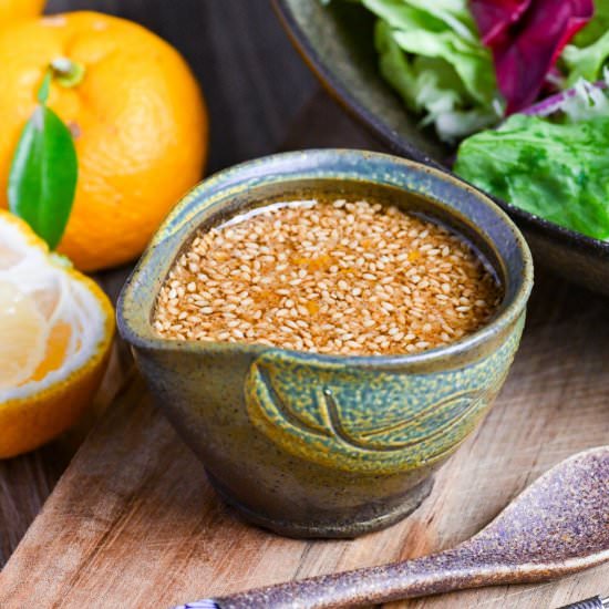 Japanese "Wafu" Salad Dressing - Recipe photo by Sudachi Recipes