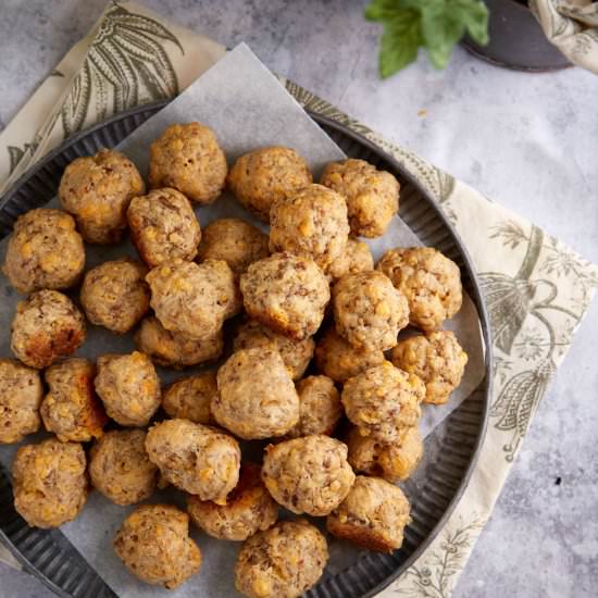 Sausage Balls with Cream Cheese - Recipe photo by Barbara Curry