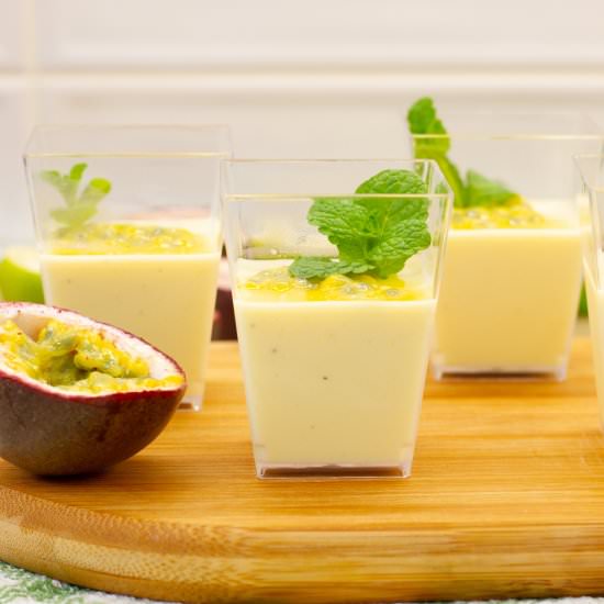 Passion fruit posset - Recipe photo by mecooks.com