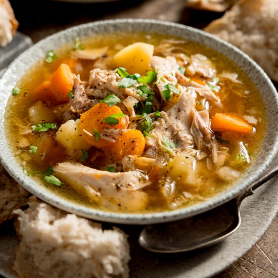 Slow Cooker Chicken Vegetable Soup - Recipe photo by KitchenSanctuary