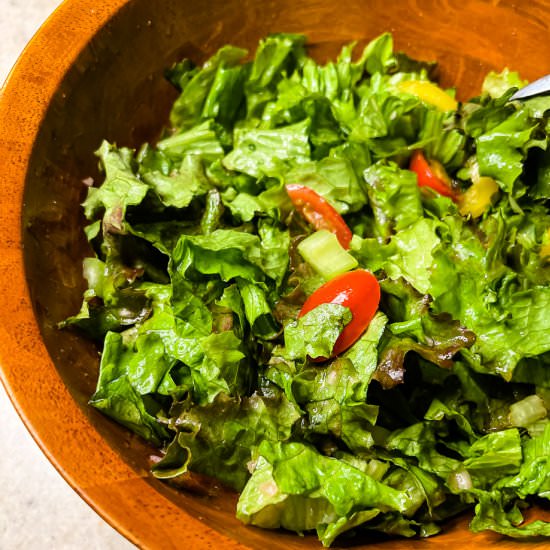 Red Wine Shallot Vinaigrette - Recipe photo by Lisa G Cooks