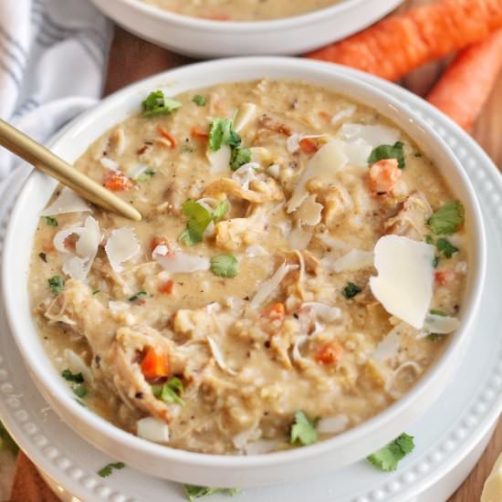 Creamy Chicken and Rice Soup - Recipe photo by Ereese