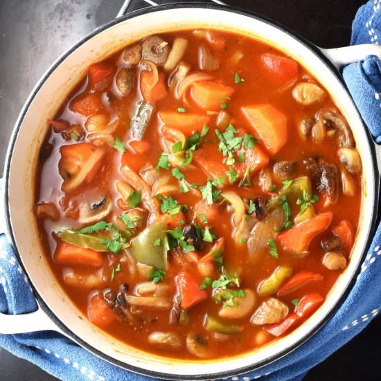 Hungarian-Style Vegetarian Goulash - Recipe photo by everydayhealthyrecipes