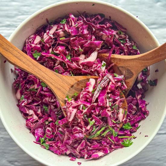 Turkish Red Cabbage Salad - Recipe photo by thesweetsimplethings