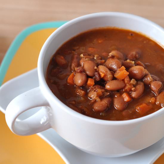 Bean with Bacon Soup - Recipe photo by The Creekside Cook