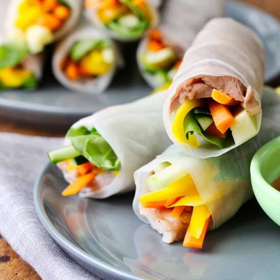 Pork Spring Rolls with Plum Sauce - Recipe photo by karenskitchenstories