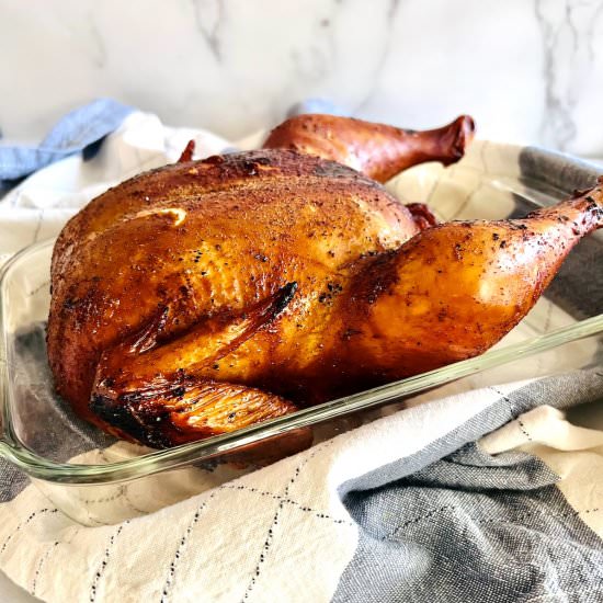 Smoked Whole Chicken - Recipe photo by theshortordercook